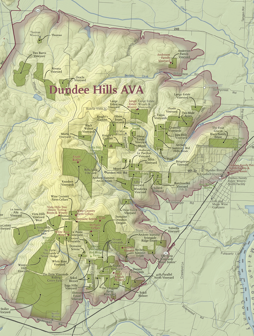 Dundee Hills AVA Vineyard, Custom Home, Additional Vineyard Land, Winery Potential